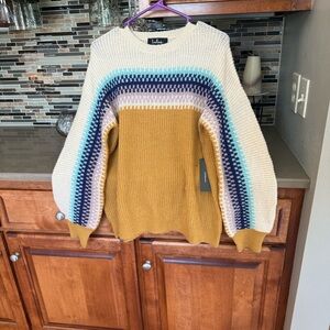 Lulu's Multicolor Knit Sweater